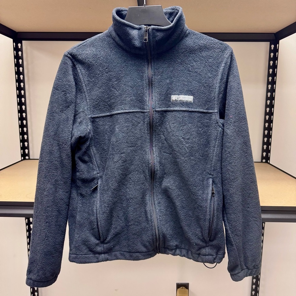 Columbia Charcoal Fleece Outerwear Zip Sweater - Men’s Medium